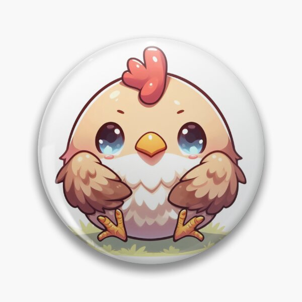 Item preview, Easter Egger Chicken Digital Art Retro Anime style designed and sold by AIrtisticPrints.