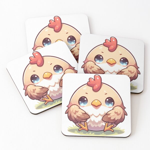 Item preview, Easter Egger Chicken Digital Art Retro Anime style designed and sold by AIrtisticPrints.