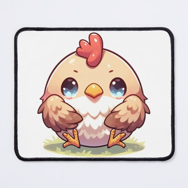 Item preview, Easter Egger Chicken Digital Art Retro Anime style designed and sold by AIrtisticPrints.