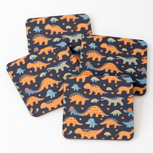 Item preview, Little Dino monster pattern  designed and sold by Roxburylane.