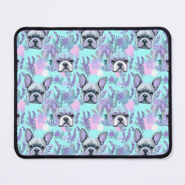 Item preview, Lavender & Teal Frenchie Composite Overlay Pattern #8 designed and sold by ARTficiallyAnon.