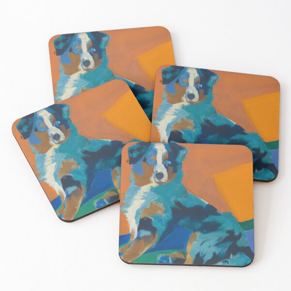 Item preview, Australian Shepherd The Greatist Abstract Art designed and sold by WiredPaws.