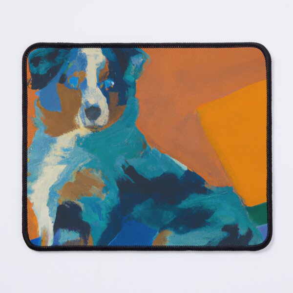 Item preview, Australian Shepherd The Greatist Abstract Art designed and sold by WiredPaws.