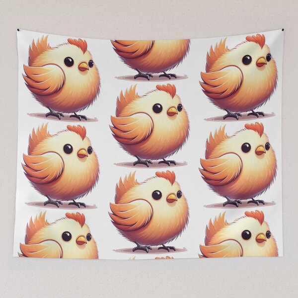 Item preview, Easter Egger Chicken Digital Art Anime style designed and sold by AIrtisticPrints.