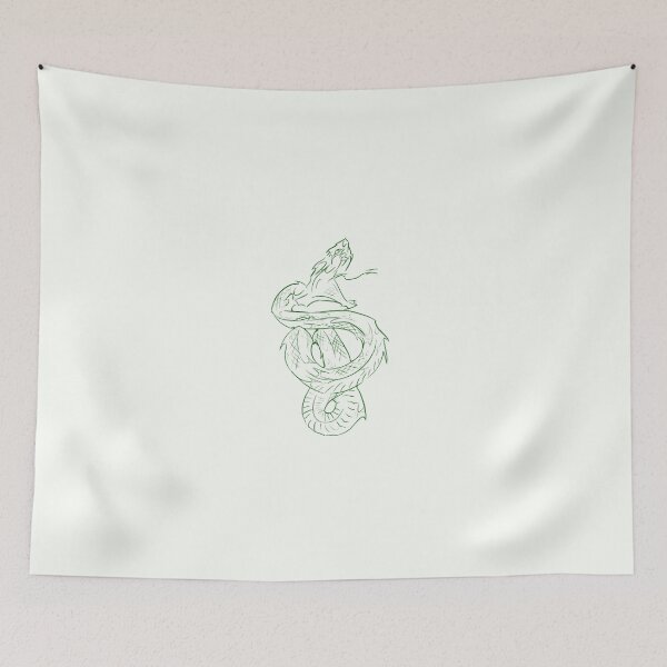 Item preview, Viper green line art snake  designed and sold by NoLife Artist.