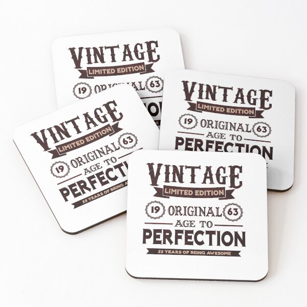 Item preview, 1963 Age of Perfection Vintage Limited Edition Made In 1963 60th Birthday 60 years of being awesome designed and sold by DjenShop.