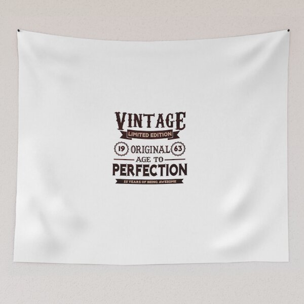 Item preview, 1963 Age of Perfection Vintage Limited Edition Made In 1963 60th Birthday 60 years of being awesome designed and sold by DjenShop.
