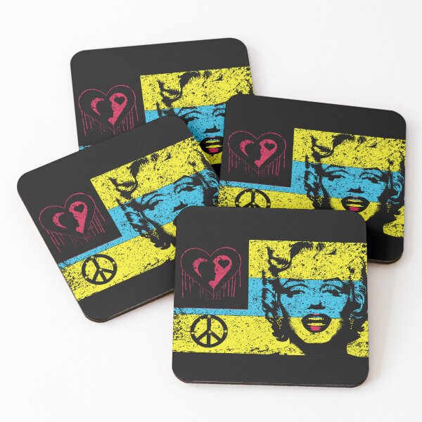 Item preview, LOVE PEACE MARILYN FLAG Distressed Version designed and sold by pelagio.
