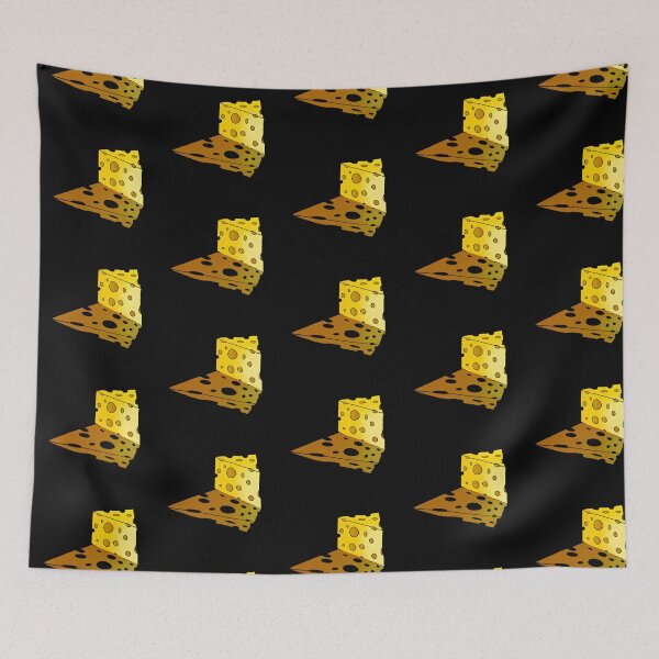 Item preview, Holy Cheese Yellow Swiss Cheese Block by Zeesdesign on Redbubble designed and sold by ZEESDESIGN.
