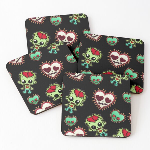 Item preview, Cute zombie love pattern  designed and sold by Roxburylane.