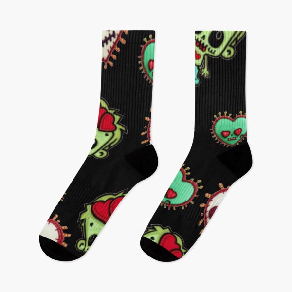 Item preview, Cute zombie love pattern  designed and sold by Roxburylane.