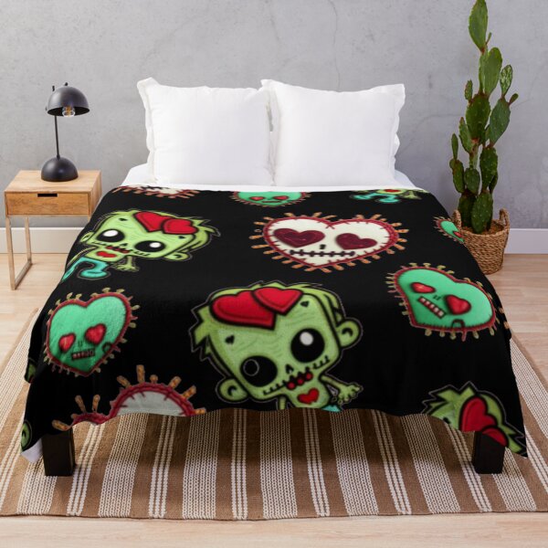 Item preview, Cute zombie love pattern  designed and sold by Roxburylane.