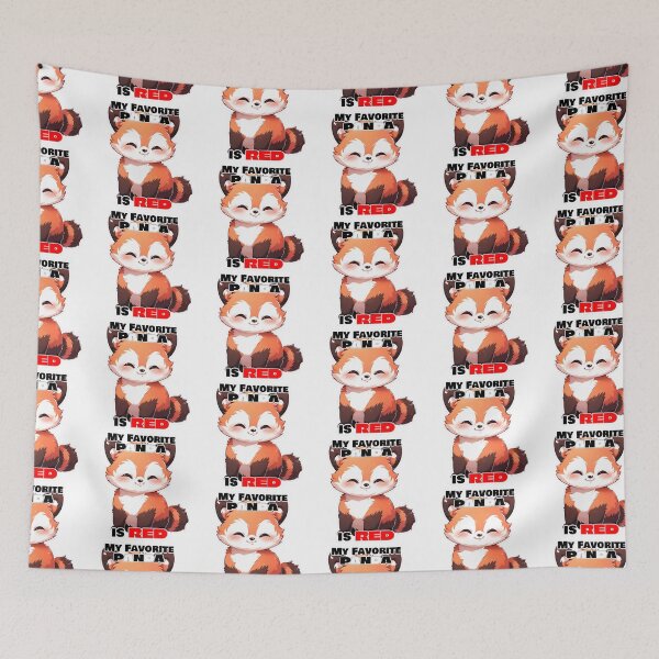 Item preview, My Favorite Panda Is Red Smiling Red Panda Design by Zeesdesign on Redbubble designed and sold by ZEESDESIGN.