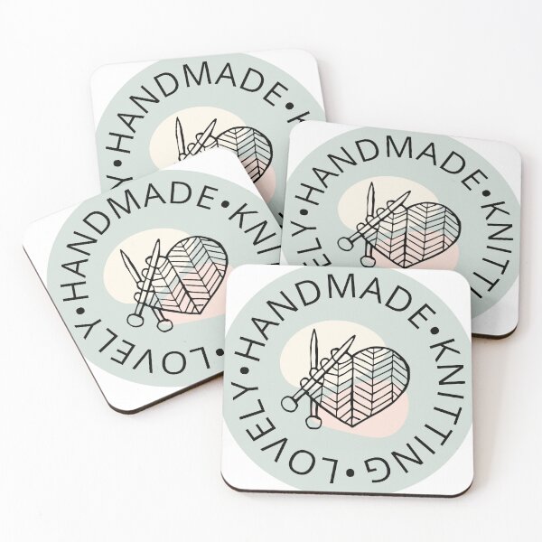 Artikelvorschau, Heartfelt Handmade Logo – Stricken entworfen und verkauft von Custom-Print.