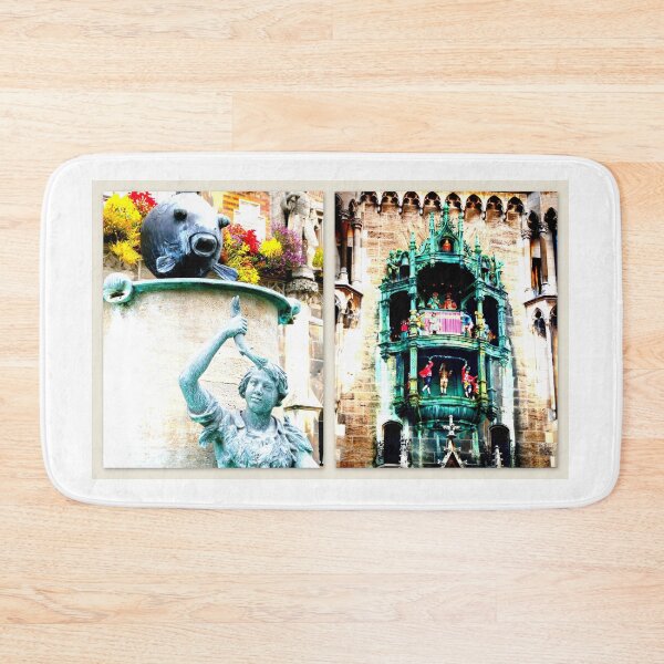 Item preview, Fischbrunnen und Glockenspiel München Marienplatz designed and sold by angel1.