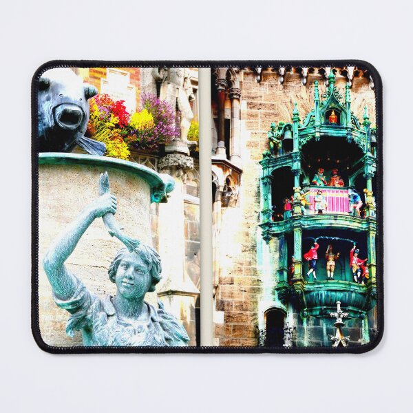 Item preview, Fischbrunnen und Glockenspiel München Marienplatz designed and sold by angel1.