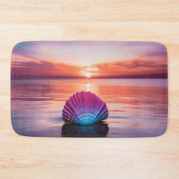 Item preview, Serenity shell seaside landscape digital print designed and sold by dcrc.