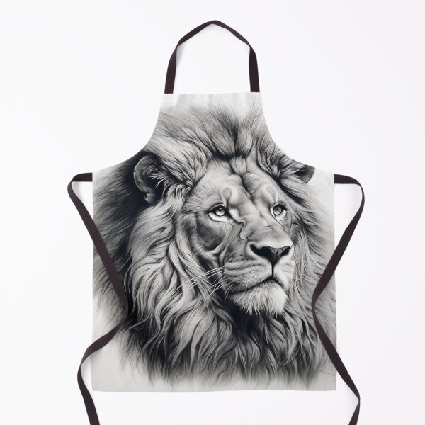 Item preview, Gray scale pencil sketch of a lion designed and sold by dcrc.