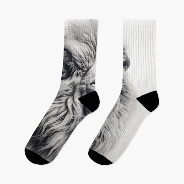 Item preview, Gray scale pencil sketch of a lion designed and sold by dcrc.