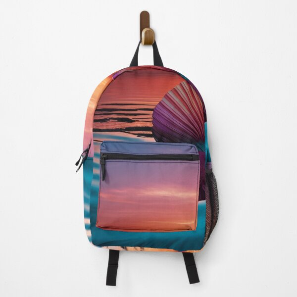 Item preview, serenity shell seaside landscape digital print designed and sold by dcrc.