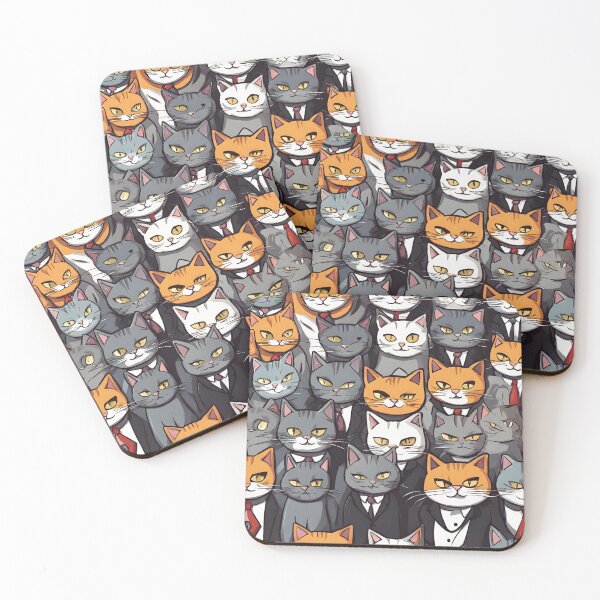Item preview, cats mafia  digital paper designed and sold by pig2u.