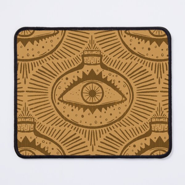 Item preview, Orange Evil Eye in Potion Vial - Wierdcore Pattern designed and sold by rnmarts.