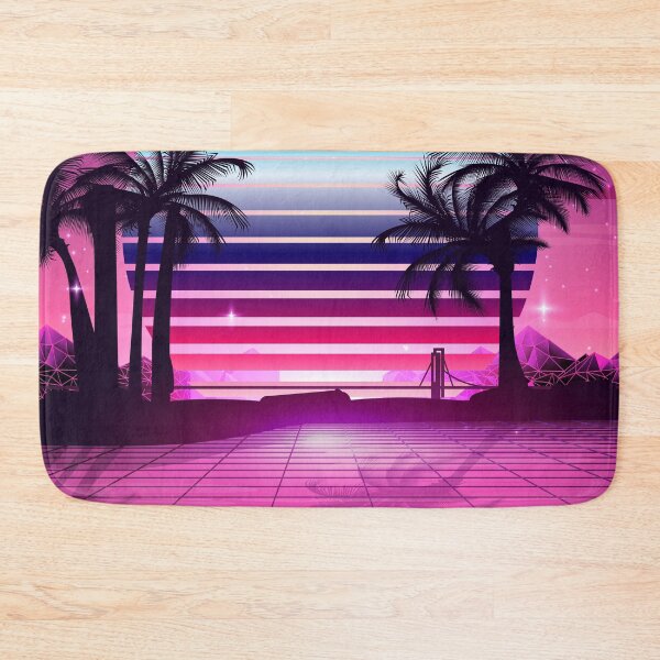Item preview, Dreamy Pink Sunset Retrowave designed and sold by MaiZephyr.