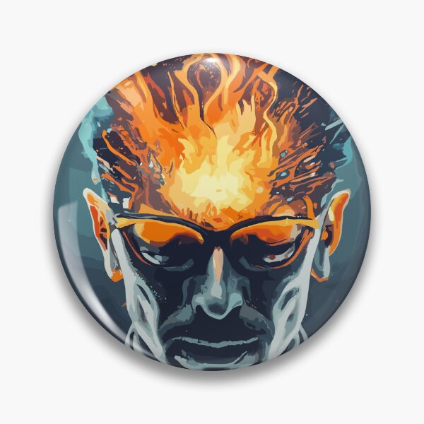 Item preview, man with a burning head designed and sold by Robert Pląder.