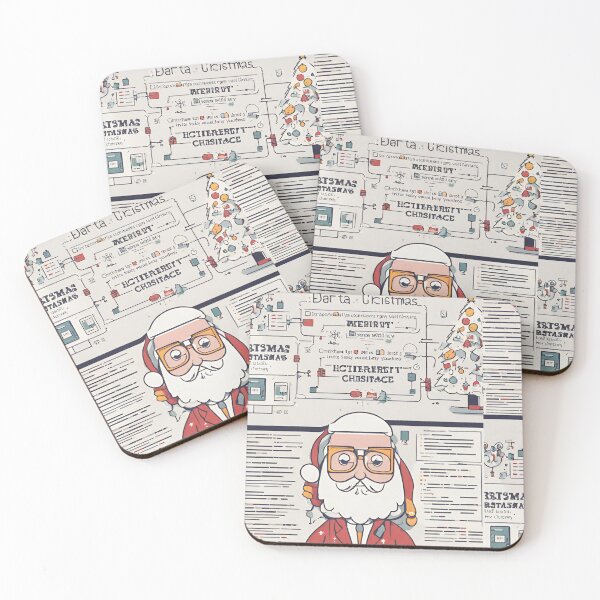 Item preview, Christmas Data Scientist Santa  designed and sold by t1n3333.