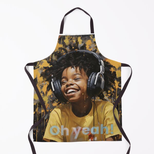 Item preview, Happy Child Listening to Music designed and sold by inkArtistryfine.