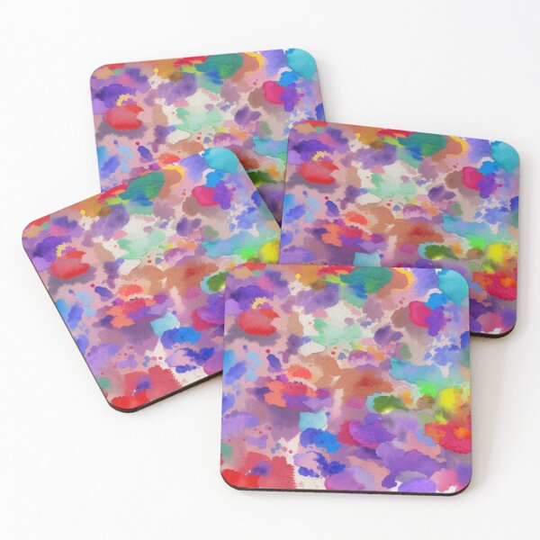 Item preview, Abstract Colorful Watercolor Paint Splotches designed and sold by calibrit.