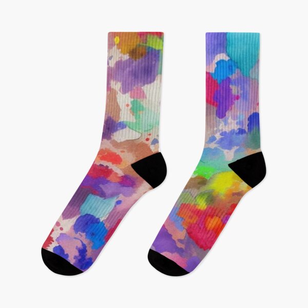 Item preview, Abstract Colorful Watercolor Paint Splotches designed and sold by calibrit.