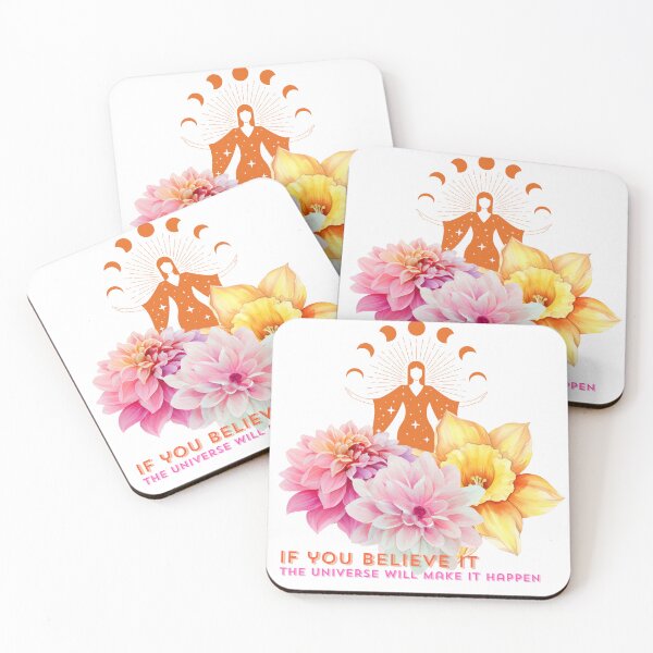 Item preview, If you believe it the universe will make it happen Affirmation  designed and sold by WildBeauty.