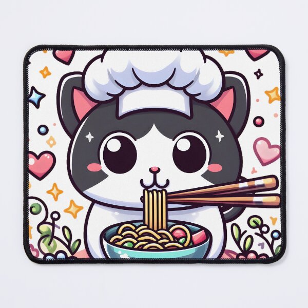 Item preview, Cat Eating Ramen.#3 designed and sold by ponggun.