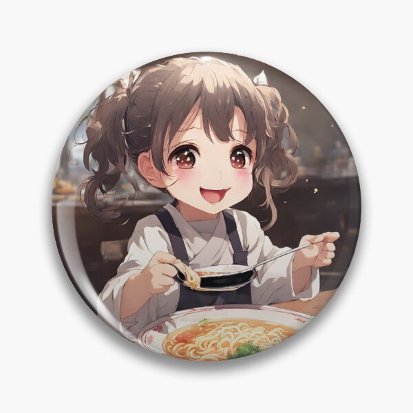 Aperçu de l'œuvre Petite fille avec ramen créée et vendue par Storevippink90.