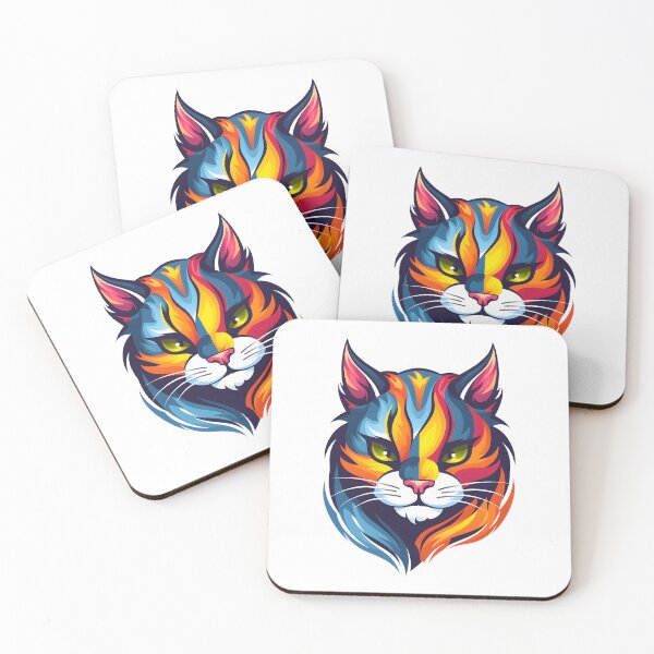 Item preview, Vibrant British Shorthair Cat Art designed and sold by EnchantSticks.