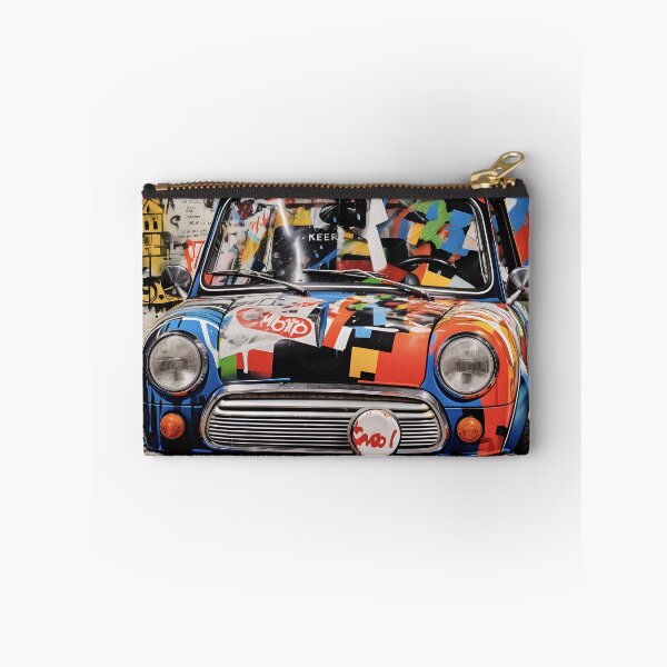 Item preview, Modern Mini Cooper in bright colors designed and sold by inkArtistryfine.