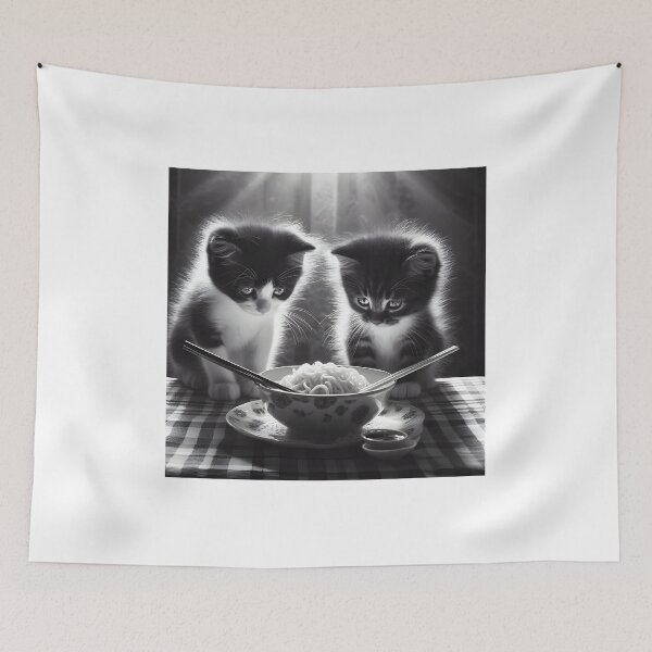 Item preview, Cat eating ramen.#4 designed and sold by ponggun.
