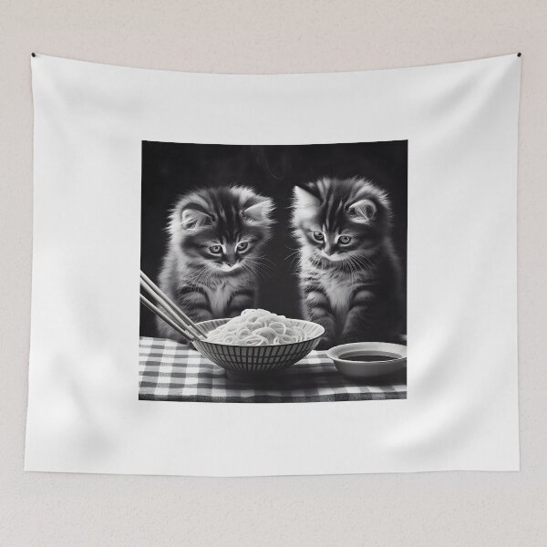 Item preview, Cat eating ramen.#5 designed and sold by ponggun.