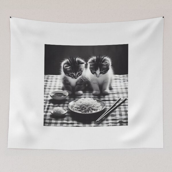 Item preview, Cat eating ramen.#6 designed and sold by ponggun.