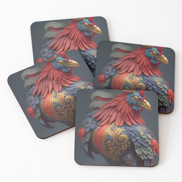 Item preview, "Exquisite Realism: A Thai-Style Rooster with Intricate Plumage" designed and sold by Best-Art-32.