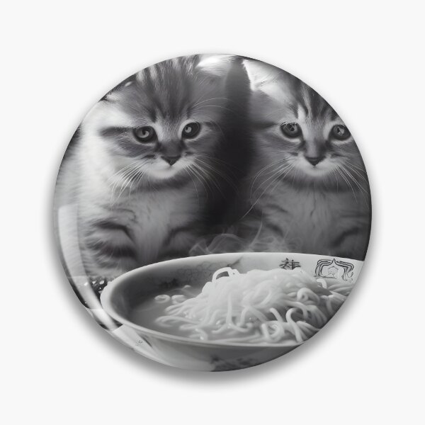Item preview, Cat eating ramen. designed and sold by ponggun.