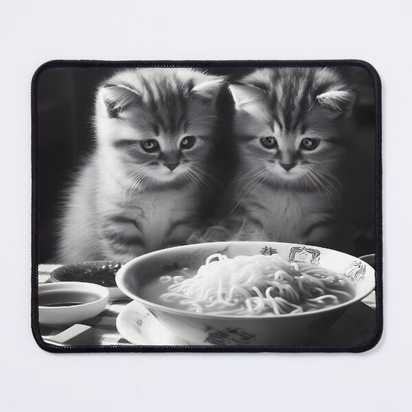 Item preview, Cat eating ramen. designed and sold by ponggun.