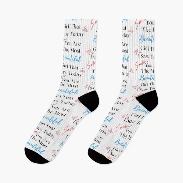 Item preview, smile you are the most beautiful girl that I saw today valentine day quotation designed and sold by KARTICK DUTTA.