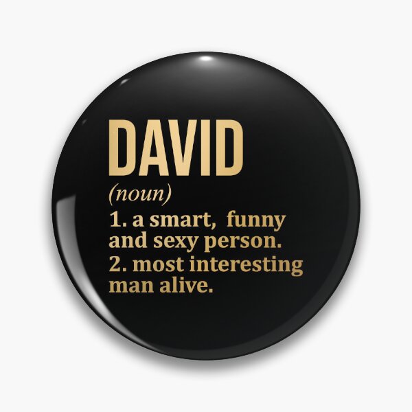 Artikelvorschau, Namensbedeutung David in Gold entworfen und verkauft von XCIV.