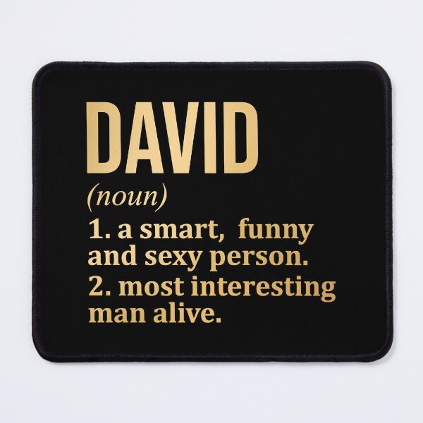Item preview, David Name Definition in Gold designed and sold by XCIV.