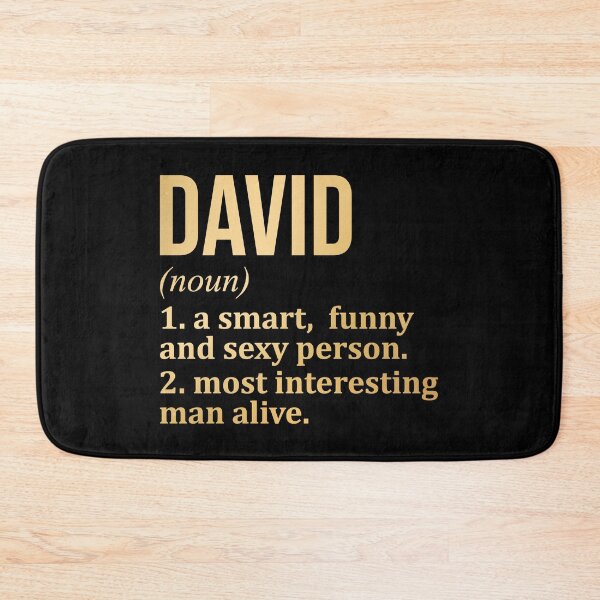 Artikelvorschau, Namensbedeutung David in Gold entworfen und verkauft von XCIV.