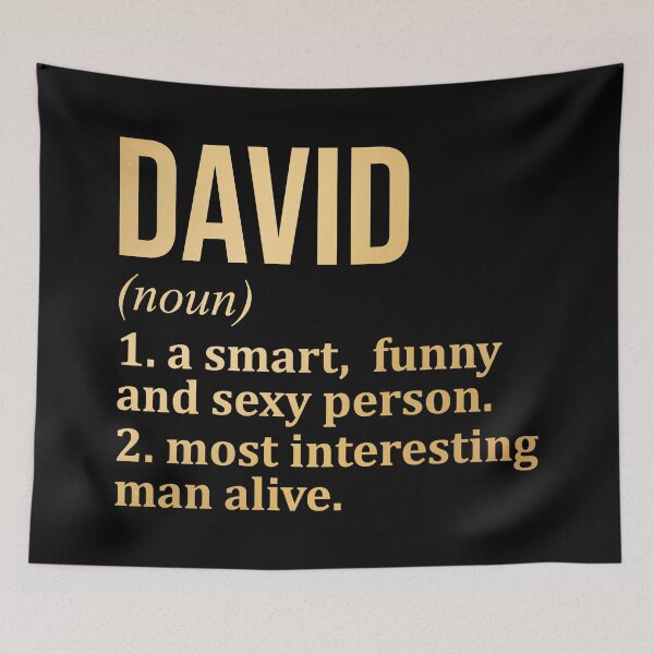 Item preview, David Name Definition in Gold designed and sold by XCIV.