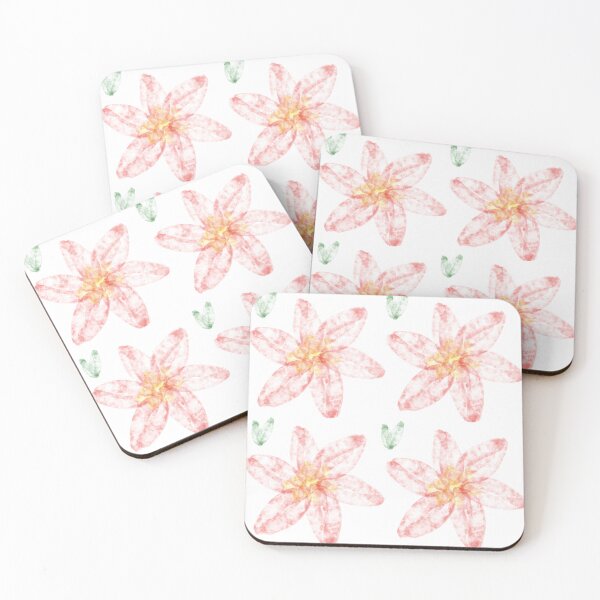 Item preview, Pink flowers watercolor paint designed and sold by MildBM.
