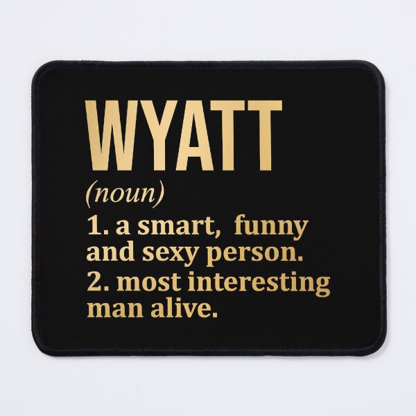 Item preview, Wyatt Name Definition in Gold designed and sold by XCIV.